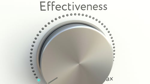 Rotating Knob with Effectiveness Inscription
