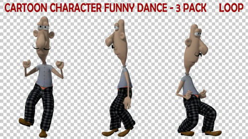 Zeichentrickfigur Funny Dance — 3