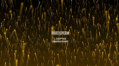Elegant Golden Particles Rising Loop Background