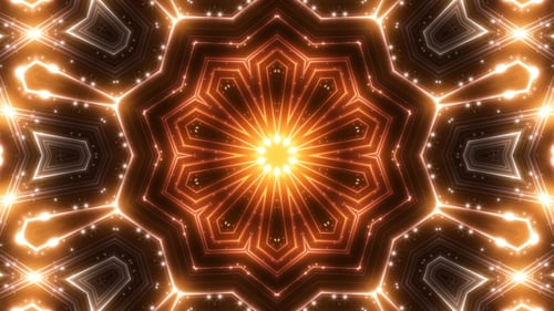 Golden Glitter Kaleido