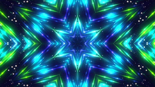 Kaleido à paillettes abstraites