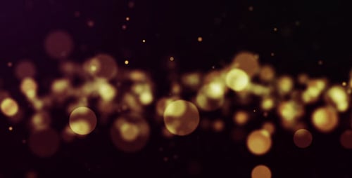 Golden Blurry Bokeh