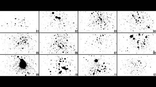 Expressive Ink Splatter Drop Reveals and Transitions