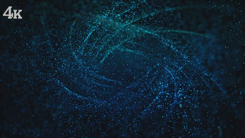 Blauer Hintergrund für glänzende Partikel