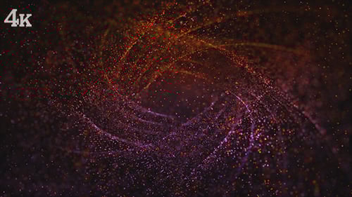Abstract Swirling Luminous Particles Background Loop