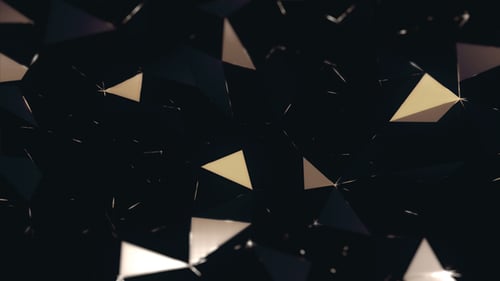 Abstract Geometric Triangles Shimmering Background Animation