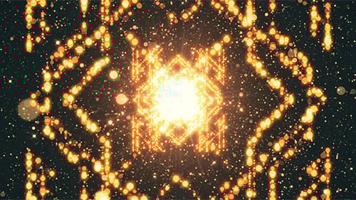 Particles Art Deco Loop Background