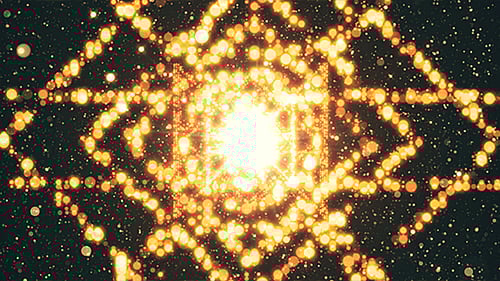 Particles Art Deco Loop Background