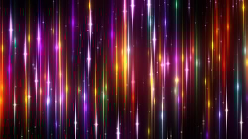 Colorful Vertical Neon Light Streaks Party Background