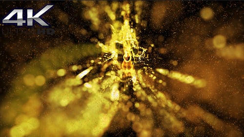 Magische Goldpartikel Hintergrund