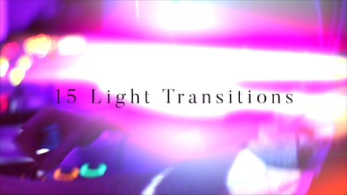Vibrant Light Leak and Flare Transition Overlays