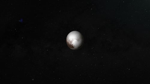 Traveling Towards Pluto, the Dwarf Planet, in the Outer Space