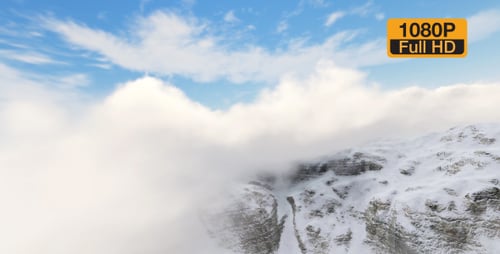 Aerial Mountain and Clouds