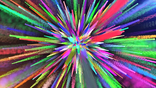 Abstract Colorful Particle Burst Background Animation