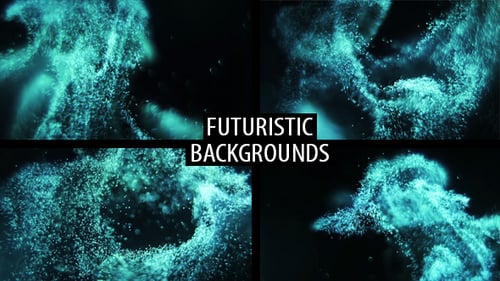 Dynamic Futuristic Glowing Particle Background Animation