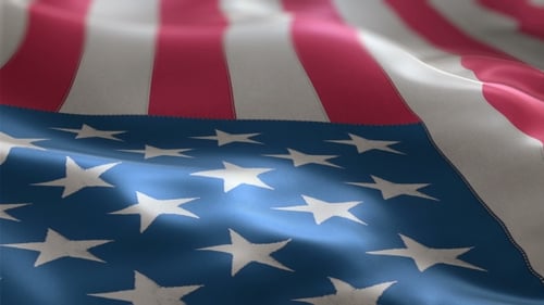 American Flag Waving Loop for Patriotic Events and Corporate Presentations