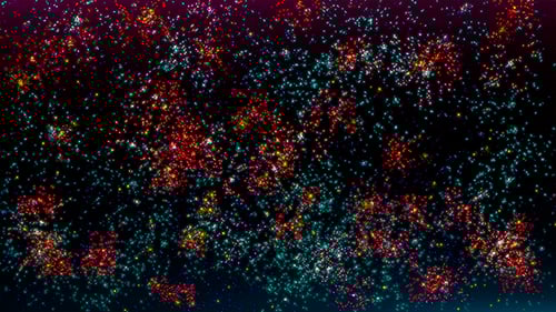 Colorful Festive Sparkling Particle Burst Loop Background