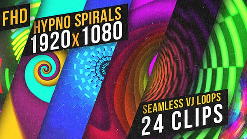 Spirales Hypno - Pack de bonbons - VJ Loops