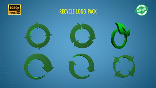 3D-Logo-Paket recyceln