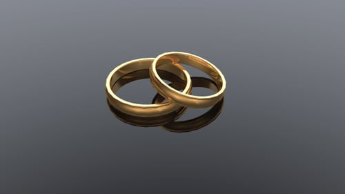 Classic Wedding Rings Background