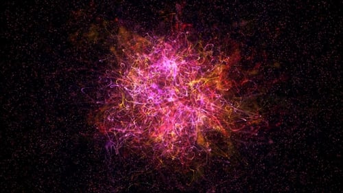 Dynamic Abstract Particle Swirl Animation