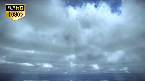 Dynamic Moving Clouds with Sun Rays Breaking Through