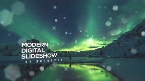 Modern Slideshow with Dynamic Parallax and Digital Effects