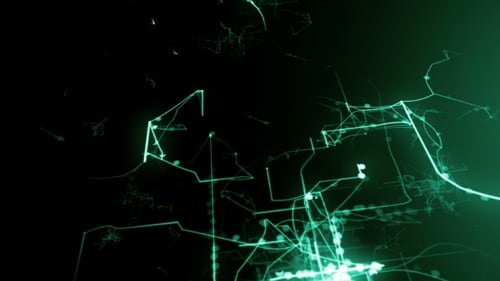 Light Green Lines Drawn
