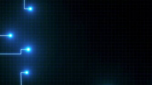 Blue Lines Drawn By Bright Spots