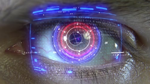 Futuristic Eye HUD Digital Interface Animation