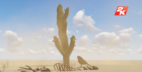 Desierto y esqueleto