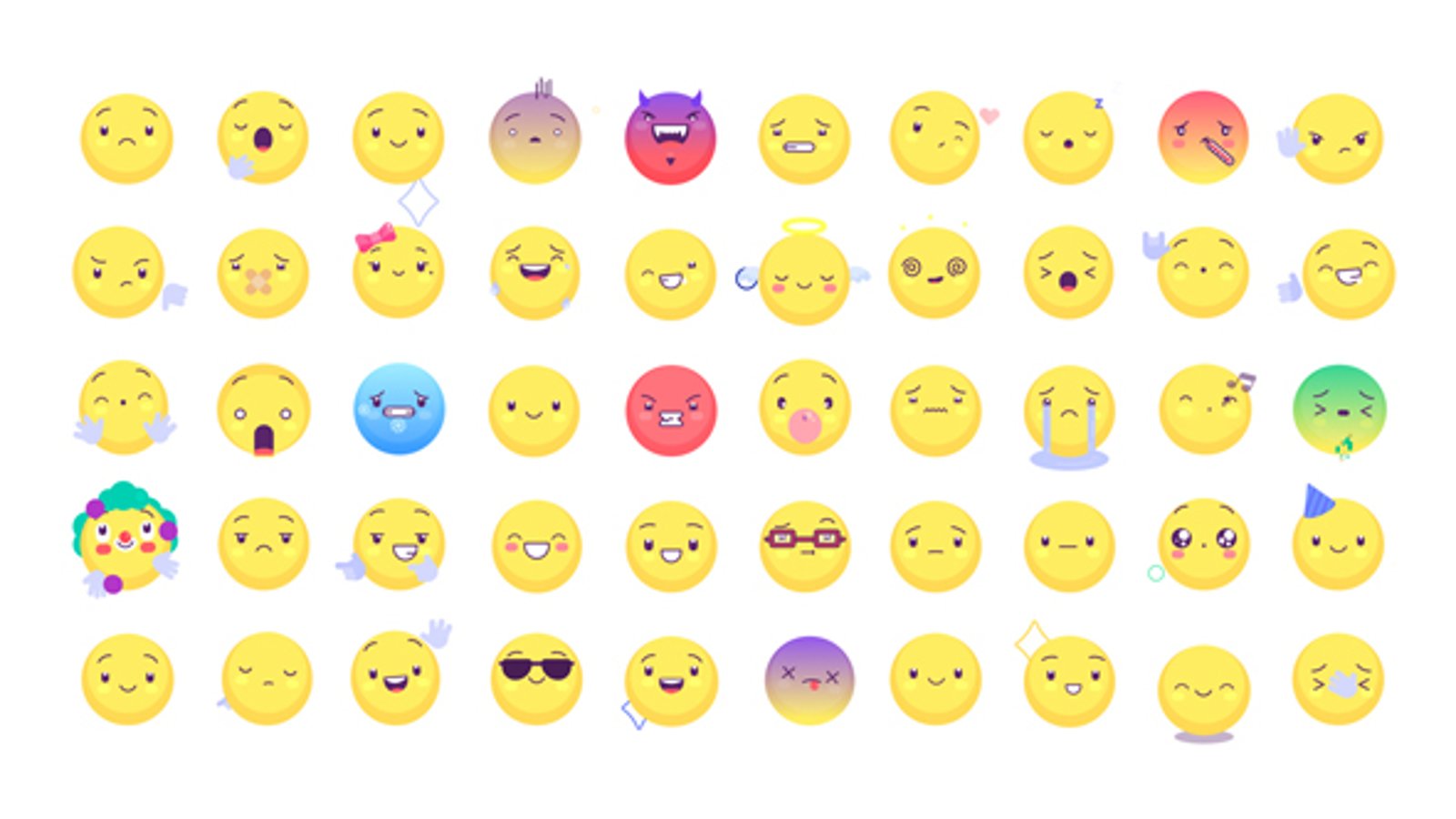Animated Emoticons Pack v. 2, Elements ft. emotions & emoji - Envato