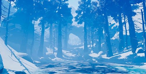 Winterlicher Wald