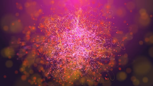 Pink Colorful Strings Particles Loop Background