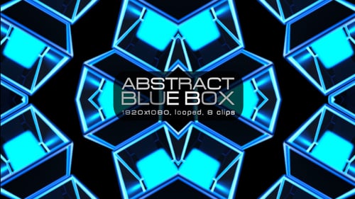 Abstract Blue Box VJ Pack
