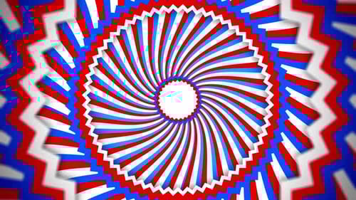 Animated Patriotic Geometric Swirling Background