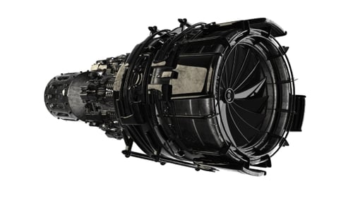 Rotate Jet Engine Turbine