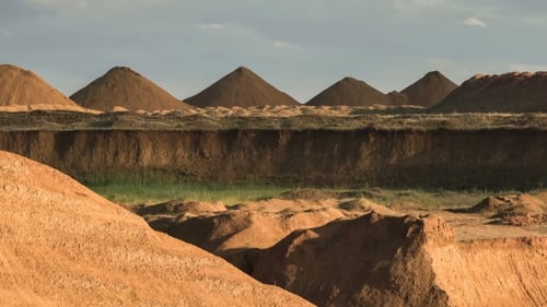 Wide Shot of Sand Dunes