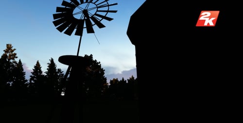 Windmill silhouette