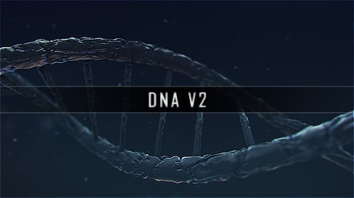 Animated 3D DNA Helix Rotation for Science and Medical Projects