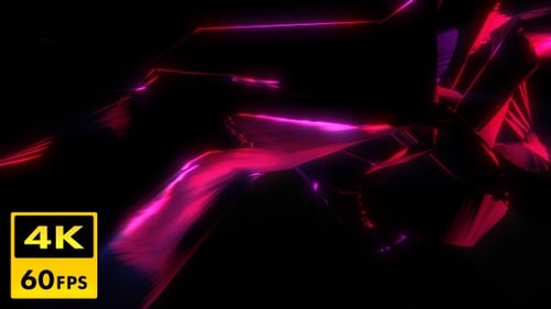 Abstract Shape Shifting Glowing VJ Background