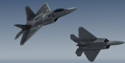 Dual F-35 Lightning II Jets Perform Precision Maneuver