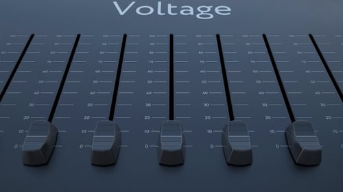 Sliding Fader with Voltage Inscription