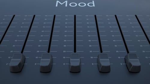 Sliding Fader with Mood Inscription