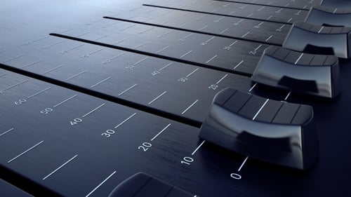Dynamic Audio Mixer Faders Animation