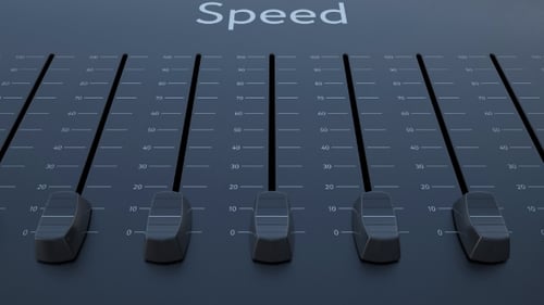 Sliding Fader with Speed Inscription