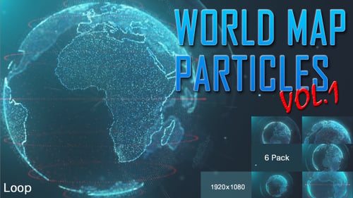 World Map Particles Vol.1