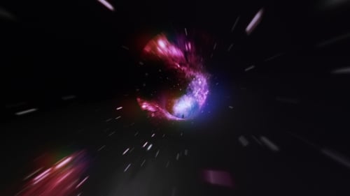 Abstract Hyperspace Light Speed Cosmic Travel Animation