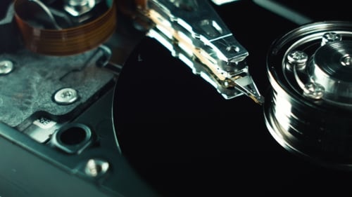 Hdd, Hard Drive. Computer Techologies. Data Storage, Information. Internal Parts of the Hard Drive