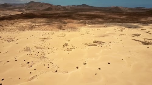 Flying Over Corralejo Park, Fuerteventura, Canary Island